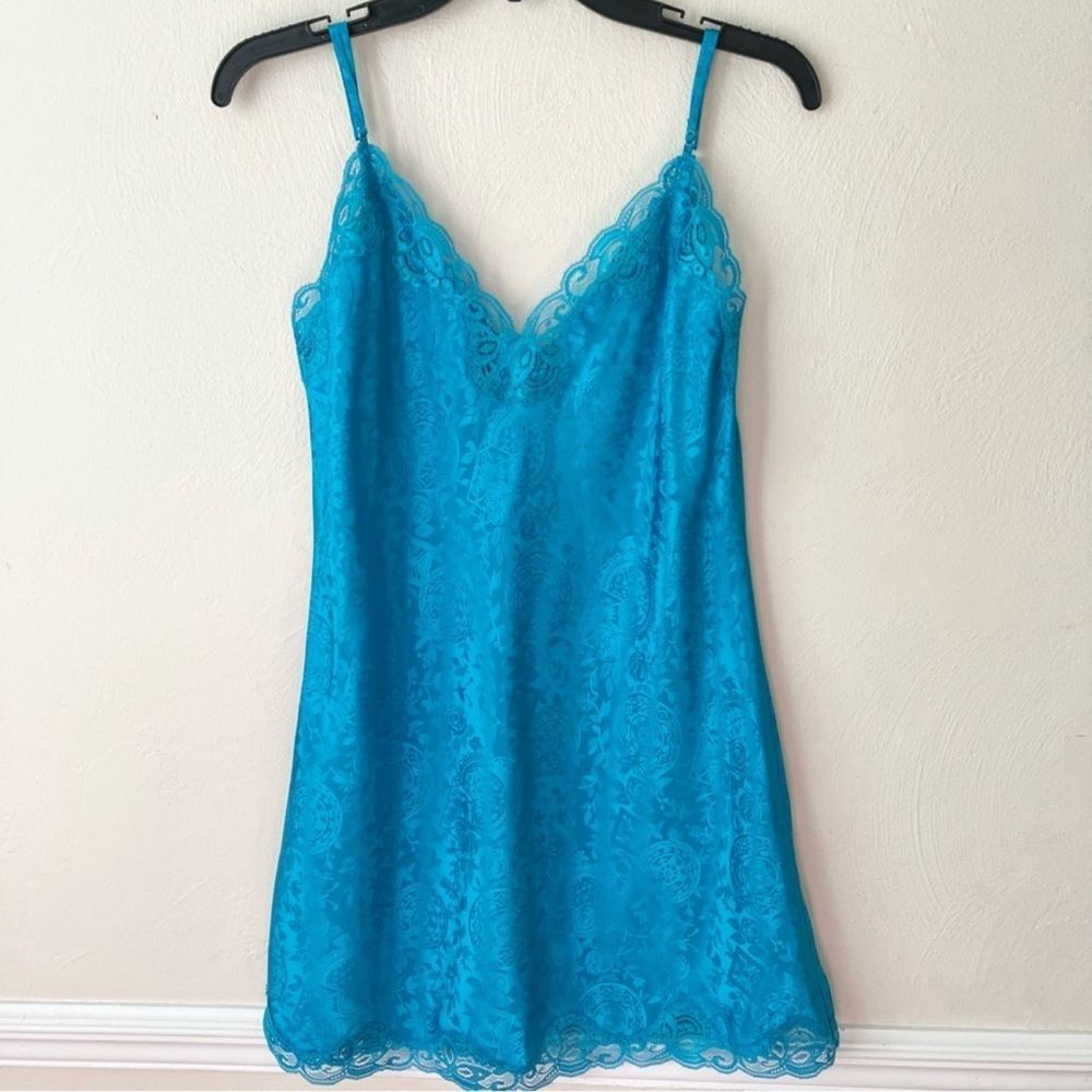 Victoria's Secret Blue Lace Chemise